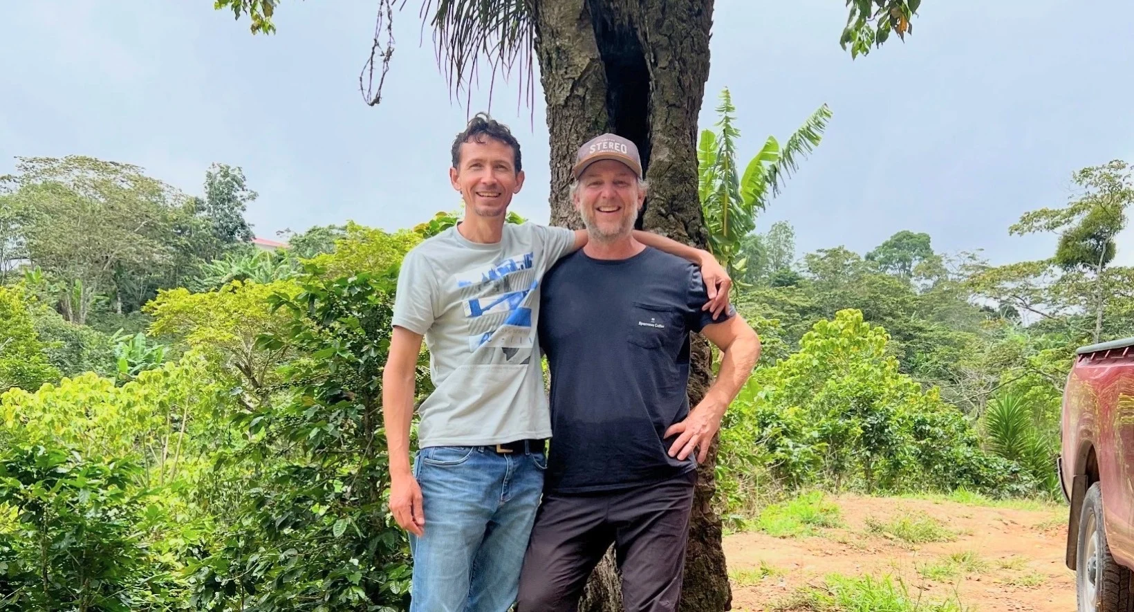 Two Obsidiana coffee partners together in Honduras